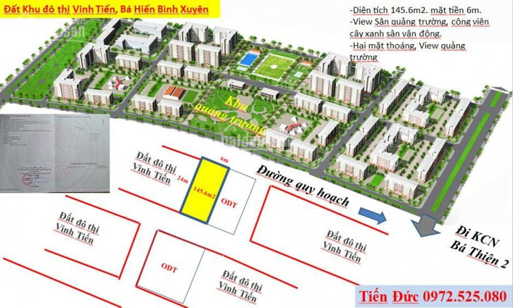 Vinh Tiến, Bá Hiến Lô L22, E8, L25, A13 Và Lô 1456m2, Giá đầu Tư Lh 0972525080 3