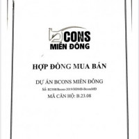 Chính Chủ Cần Bán Bcons Miền đông Giá Tốt