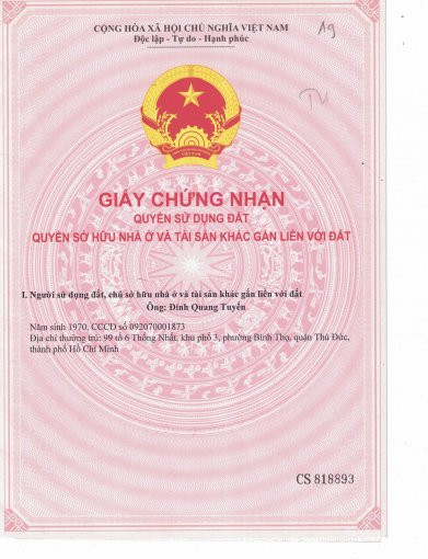 Cần Bán Lô đất Khu Dân Cư Bình Minh Huyện Trảng Bom Dt 104m2 Giá 800 Triệu 0901407686 4