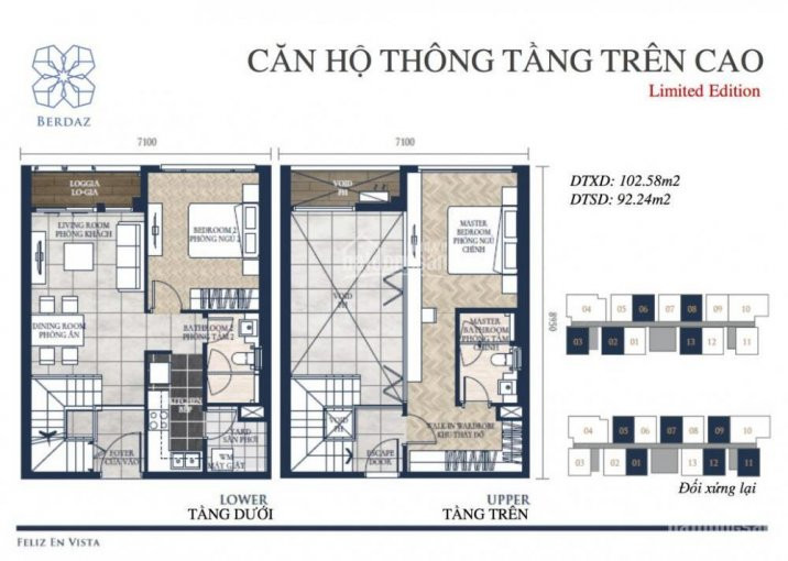 Căn Hộ Duplex 2pn Căn Số 03 Tòa Berdaz Feliz En Vista, Hướng đông Nam, Giá 56 Tỷ Lh: 0931356879 2