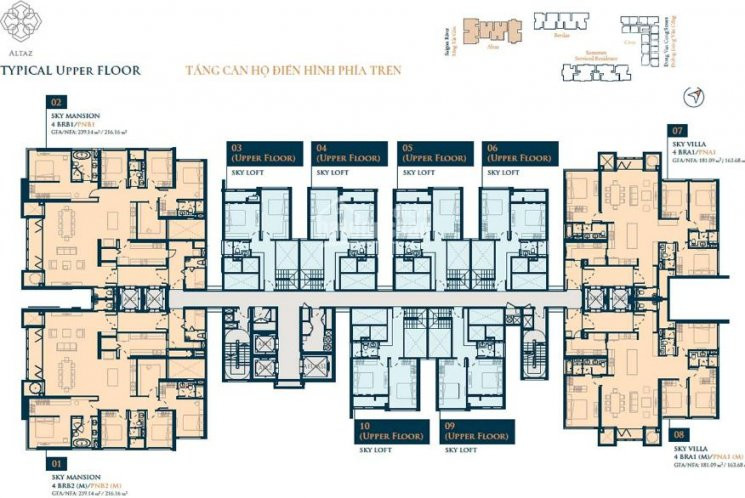 Căn Hộ Sky Loft Duplex 3 Phòng Ngủ, Tòa Altaz Căn Số 03, Dt: 132m2, Giá 695 Tỷ Lh 0931356879 3