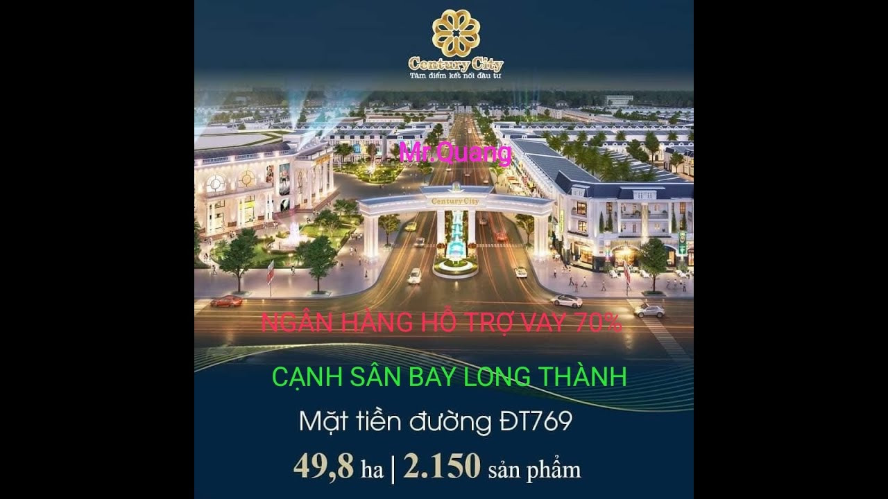 Century City đất Nền Tđc Sân Bay Long Thành Sổ Hồng Riêng, Thổ Cư Hỗ Trợ Vay 60% Lh: 076 943 6068 1