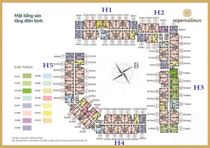 Chính Chủ Bán Chung Cư Hope Residence, Căn 1203 Dt: 6921m2, Giá :1ti3 Lh: 0971285068 1