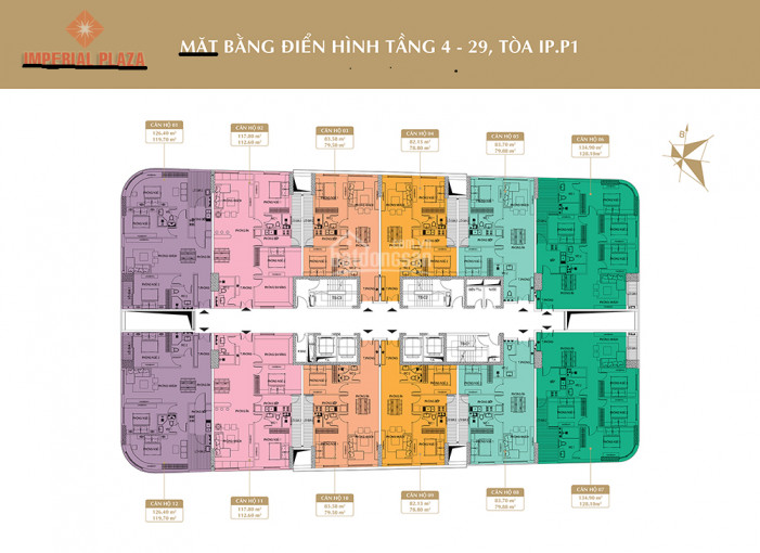 Chính Chủ Bán Lại Căn 2pn - 79m2 Và 63m2 Dự án 360 Giải Phóng, Giá: 26,5tr/m2 Lh: O92967o494 4