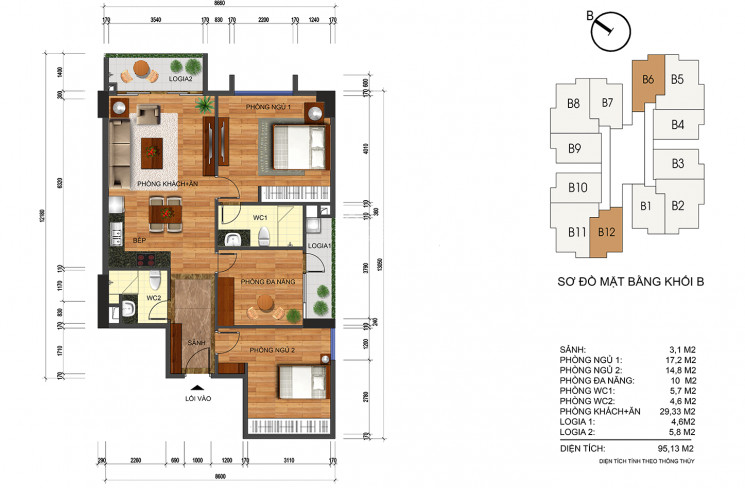 Chính Chủ Bán Nhanh Căn Hộ Hoa Hậu 123m2 Tầng 11 Dự án Thống Nhất, Hướng đông Nam Chỉ 3,75 Tỷ 6