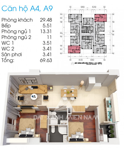 Chính Chủ Bán Nhanh Căn Topaz City, Block A1, Nhà Mới Dt 70m2, Full Nội Thất, Giá 1tỷ490 Lh 0938191353 3