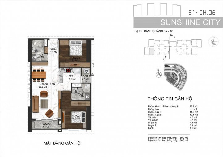 Chính Chủ Bán Nhanh Cắt Lỗ Căn 06 Tòa S1 Sunshine City Hướng Nam Tầng Trung 2pn, 80m2 Chỉ Còn 3,15 Tỷ: 0944820066 2