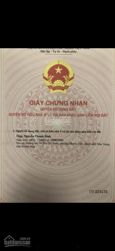 Chính Chủ Bán Nhanh Nhà đất đẹp Ngay Sông Cái, Tặng Kèm Căn Nhà Xây Một Lầu 2