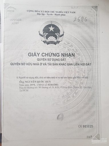 Chính Chủ Bán Nhanh Nhà đường Số 12 Ngay Siêu Thị Coopmart Bình Triệu, Hiệp Bình Chánh,  Thủ đức, 65m2 Giá 7,8 Tỷ 6