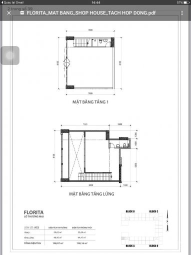 Chính Chủ Bán Nhanh Shophouse Florita Quận 7 Giá 61 Tỷ/108m2, đã Có Hợp đồng Thuê 25 Triệu/tháng Lh: 0901488239 3