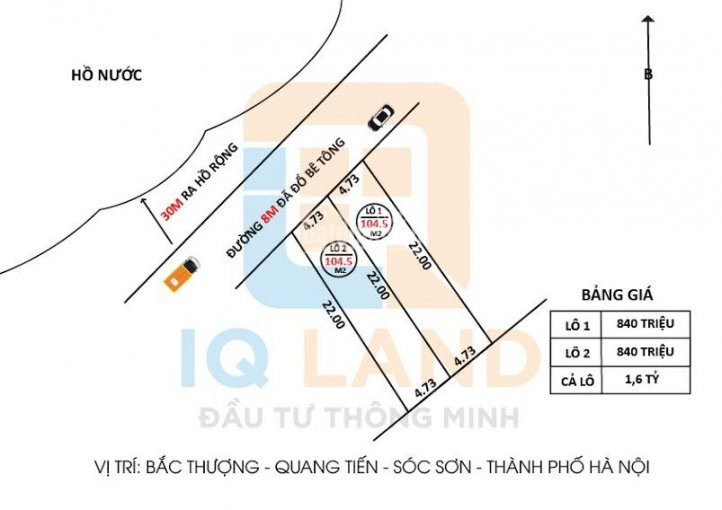 Chính Chủ Cần Bán 1045m  đất Bắc Thượng, Quang Tiến, Sóc Sơn, Hà Nội Lh: 0963645593 1