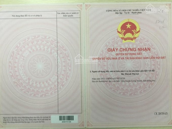 Chính Chủ Cần Bán 2 Lô Khu Phố Thương Mại Long Thành, đồng Nai Giá Rẻ, Chủ đầu Tư Ms Trúc 0909796143 2