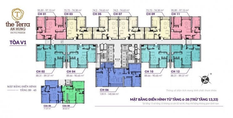 Chính Chủ Cần Bán Căn 2pn - 68m , Hướng đông Nam Toà V1 Da The Terra An Hưng - 0902161056 2