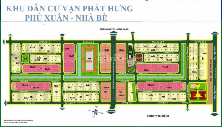 Chính Chủ Cần Bán đất Biệt Thự View Rạch Ngay Kdc Phú Xuân Vạn Phát Hưng Nhà Bè Giá 28tr/m2 Lh: 0938294525 1