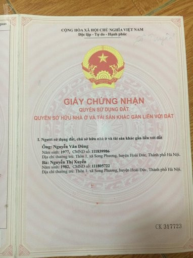 Chính Chủ Cần Bán Gấp đất 50 Năm đường đại Lộ Thăng Long, Hoài đức, Hà Nội 1