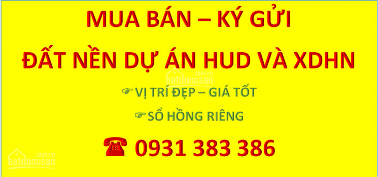 Chính Chủ Cần Bán Lô đất Dự án Hud, Dt 300m2, đối Diện Công Viên, Sau Lưng đường 26m, Sổ Hồng Riêng 1