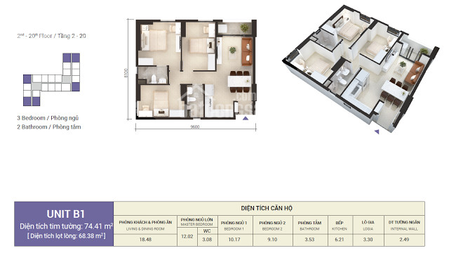 Chính Chủ Cho Thuê Nhanh 2pn - 6tr, 3pn - 8tr Chung Cư Imperial Place Bình Tân Lh: 0963129341 3