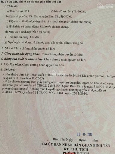 đất đường Số 5 Kdc Bắc Lương Bèo (chợ Bà Hom Mới) Phường Tân Tạo A, Quận Bình Tân 4x22m 4tỷ400tr 5