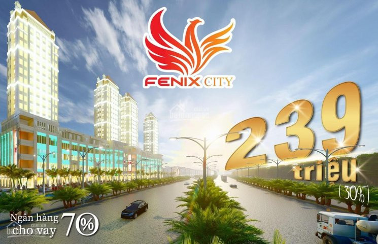 đất Nền Fenix City - Kdc Mái Dầm 239tr Sở Hữu Nền 80m2 Sổ Hồng Sang Tên Ngay 1