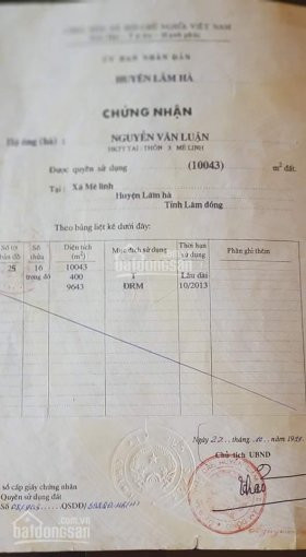 đất Vườn Sổ đỏ Thôn 3 Mê Linh Hơn 1 Hecta, 400m2 Thổ Cư Giá 3 Tỷ Còn Thương Lượng 5