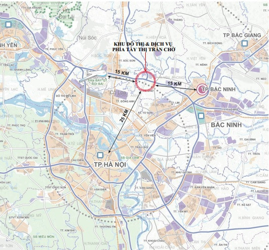 Vị trí dự án Khu đô thị Kim Đô trên bản đồ 