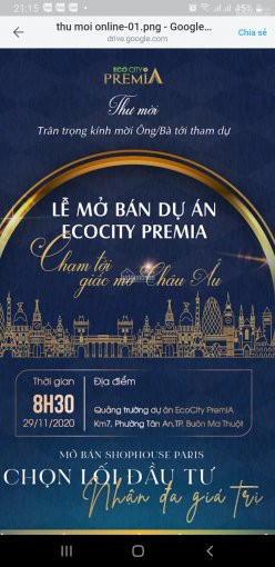 Mở Bán Phân Khu Pari Con đường ánh Sáng Dự án Eco City Premia Buôn Mê Thuột 2