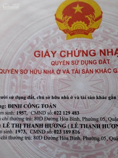 Nhà Bán Góc Hai Mặt Tiền đường Hòa Bình, P5, Q11 2