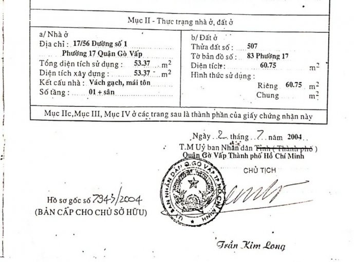 Nhà Hẻm 2/nguyễn Văn Lượng, Gò Vấp 2