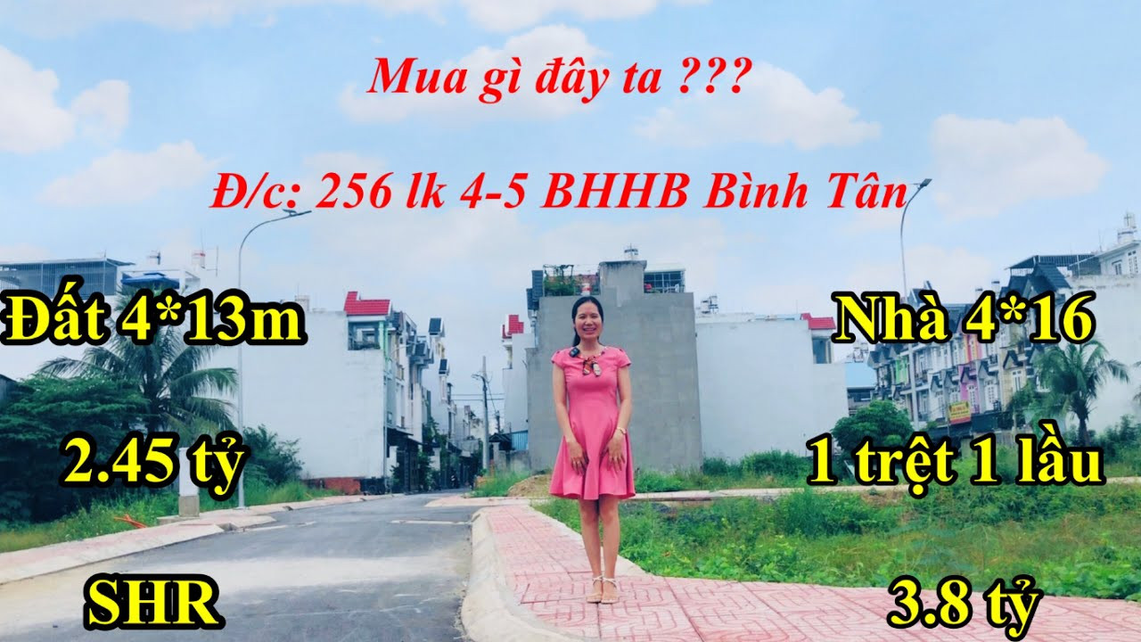 Nhà Mt đường 9m, Liên Khu 4 - 5, Bình Hưng Hoà B, Bình Tân, 4*16m, Shr, Giá Chính Chủ 1