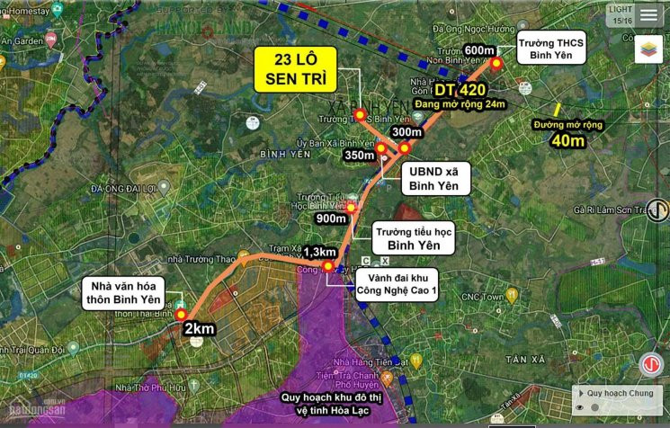 Nhỉnh 1 Tỷ Có Ngay Lô Góc Tại đường Chính Sen Trì, Bình Yên Cách 420 Chỉ 350m, Sổ Full Thổ Cư 3