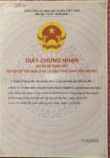 Bán 1 Nền Duy Nhất Mặt Tiền đường Cao đức Lân đối Diện Công Viên Chính, Hướng Mát, 0918311877 Có Sổ 3