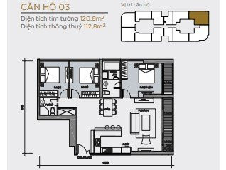 Chính Chủ Bán Căn Hộ Vinhomes Ba Son Aqua 4, 120m, Tầng 10, View đẹp, Có Phòng Sauna 9