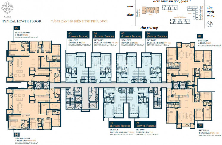 Feliz En Vista - Căn Sky Villa Mã 08 Tòa Altaz, 4 Phòng Dt: 181m2, Giá 125 Tỷ, Lh: 0931356879 3