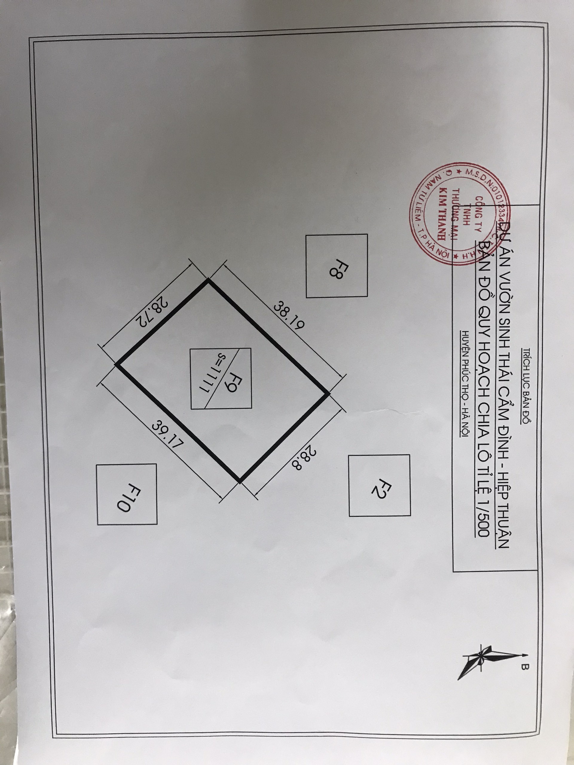 Cần bán Biệt thự dự án Khu biệt thự sinh thái Cẩm Đình, Diện tích 1111m², Giá 11.5 Triệu/m² - LH: 0965395115 5