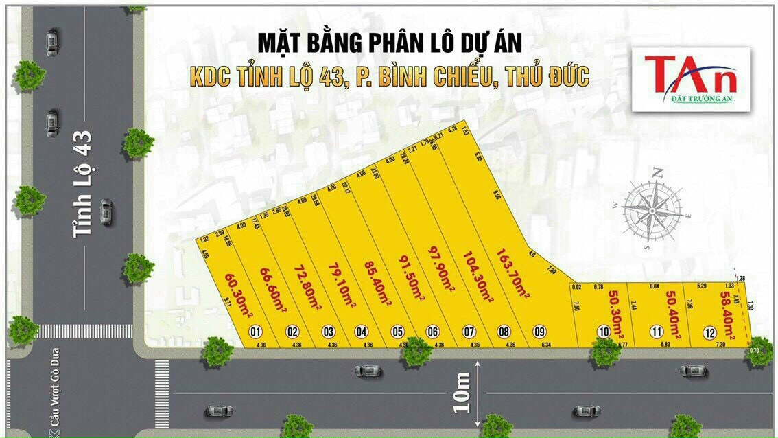 Đất mặt tiền Kênh Ba Bò tiện kinh doanh, dt 98m2 , giá 4.1 tỷ 5