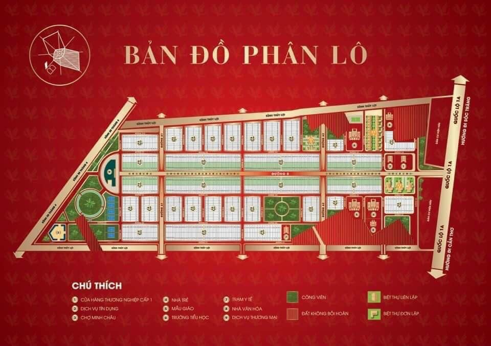 Cần bán Đất nền dự án KDC Minh Châu, Diện tích 100.8m² ngay trung tâm thành phố Sóc Trăng 2