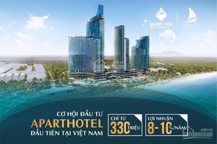 Bán căn hộ SunBay Park Phan Rang chỉ 27tr/m2, 100% view biển, full NT 5*, cam kết LN 10%/năm = USD 6
