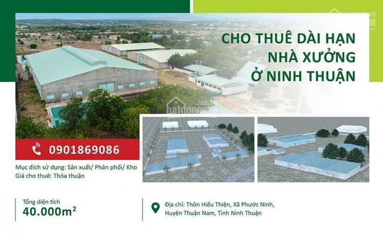 Cho thuê nhà xưởng tại Ninh Thuận
