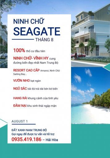 Đất nền biển Ninh Thuận sốt cao độ - giá đợt 1 chỉ 868 triệu/lô, diện tích 150m2 3