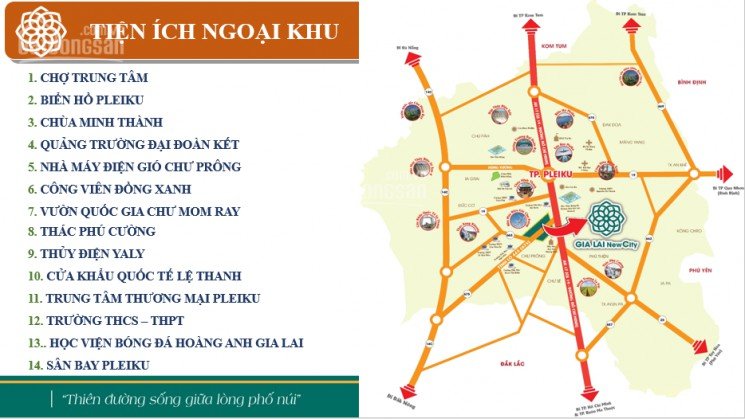 Khu đô thị 30 Hecta Gia Lai New City - mặt tiền đường TL665 (40m) - Kế bên TP. Plei Ku 25 phút 3