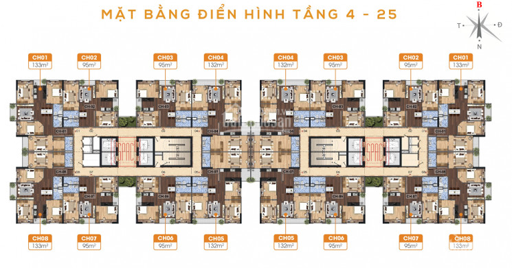 Bán Nhanh Các Căn 95m2, 132m2, 133m2, 228m2 Tòa N01 T1 Lotus2 Trung Kiên 0986839556 4