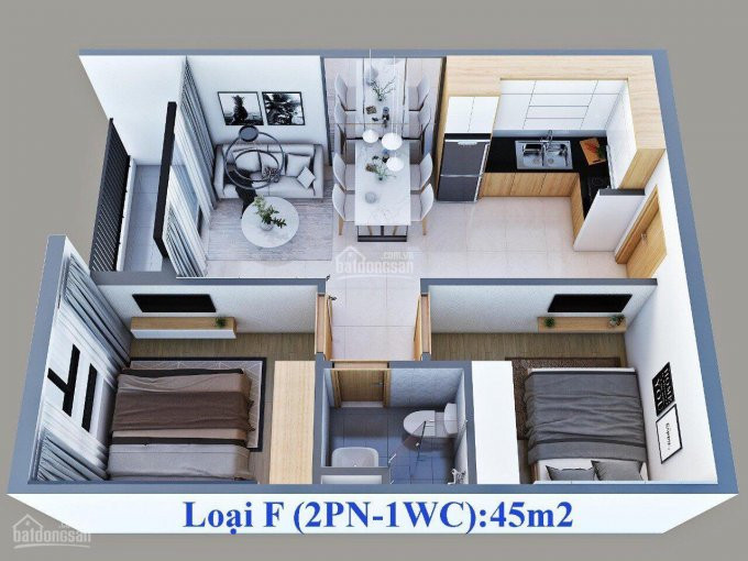 Bcons Garden - Căn 2pn+1wc- Tầng Trung - View Hồ Bơi - Chỉ 1 Tỷ 115 - Thanh Toán 400tr Kí Hđmb 3