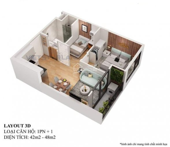 Top 20+ mặt bằng 3D nội thất chung cư đẹp cuốn hút - DanhMucBDS.com