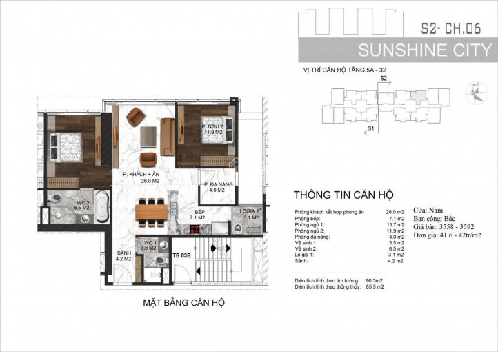 Căn Hộ 2pn, 855m2 Giá 32 Tỷ, View Sông Hồng ở Sunshine City, Full Nt, Lh Xem Căn Hộ 0987409395 1