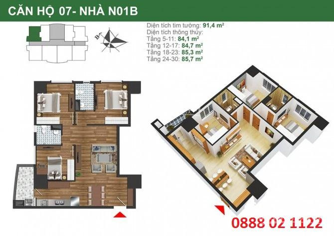 Căn Hộ 3pn Thoáng Mát, N01b K35 Tân Mai ( Chính Thức) 2