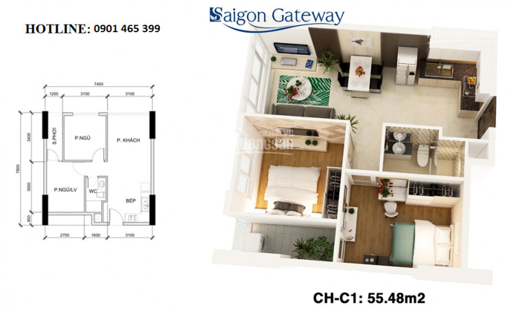 Căn Hộ Saigon Gateway 2pn Chỉ 21 Tỷ, Ngã 4 Thủ đức, Mặt Tiền Xa Lộ Hà Nội Gần Ga Metro, 0916643313 7