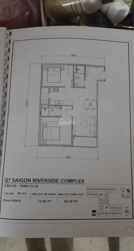 Chính Chủ Bán Căn Hộ Q7 Riverside 2pn 2wc 67m2 Giá 2070 Tỷ, Giá Thật 100%, Lh 0902704586, Mtg 2