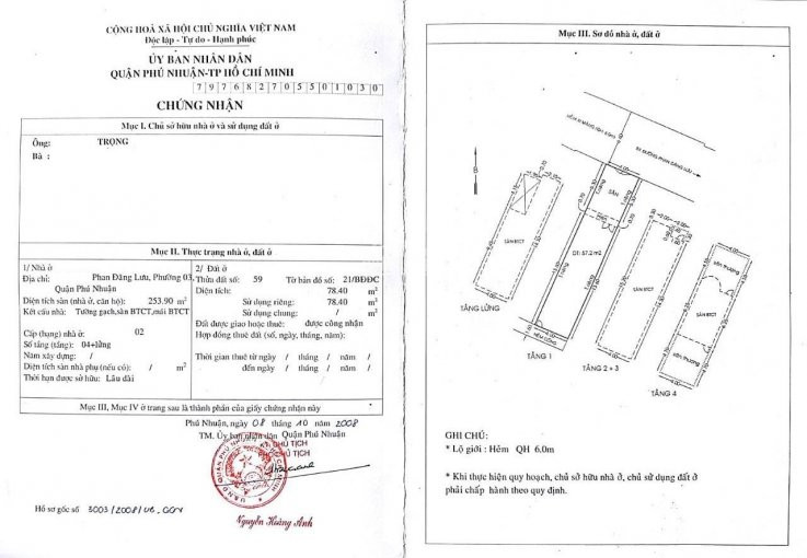 Chính Chủ Bán Nhà Hẻm Xe Hơi 178 Phan đăng Lưu, Phường 3, Q Phú Nhuận 5