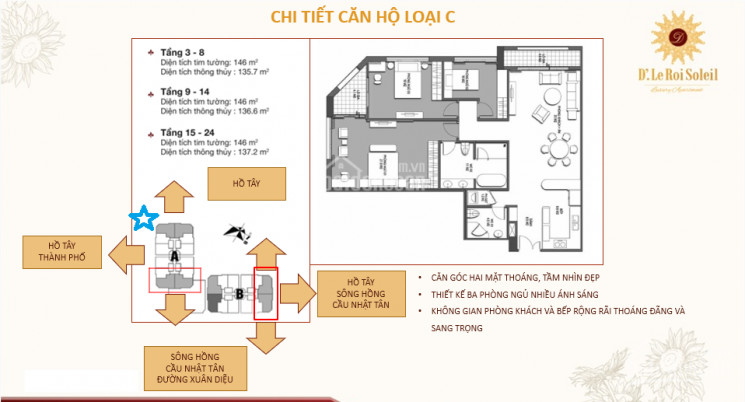 Chính Chủ Bán Nhanh Căn Góc 146m2, 3pn, Ban Công đông Nam, Mặt đường đặng Thai Mai (gần Hồ) View Hồ Tây 2