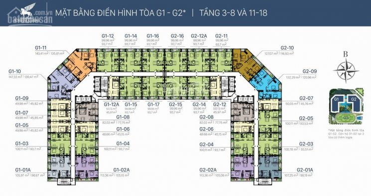 Chính Chủ Bán Nhanh Cắt Lỗ Cc Sunshine Garden G1-15-08(77m2), G2 - 1901a(98,1m2), 30tr/m2, 0989582529 A Nam 1